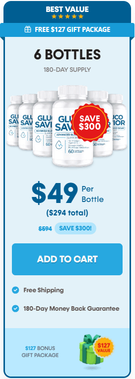 Gluco Savior 6 Bottle